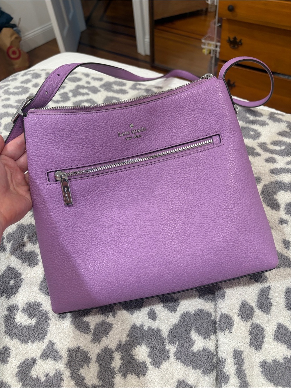 Kate Spade 454 Large Swingpack Buckle Crossbody, Wisteria